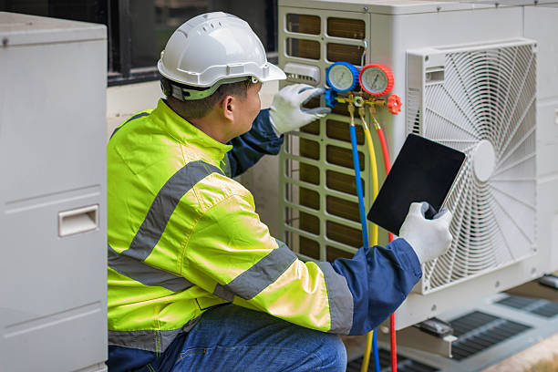 Professional Heat Pump Repair technician working in Freeport, PA